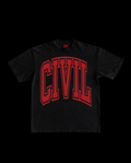 Black varsity tee