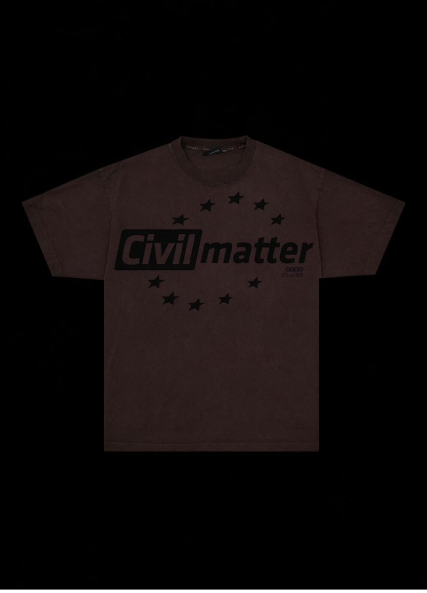 Brown retro tee